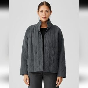 Eileen Fisher Quilted Cropped Jacket, Size XS